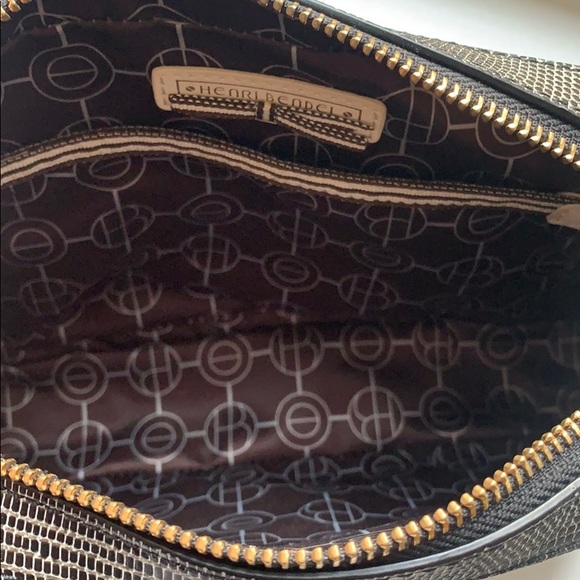 Henri Bendel Black and Gold Crossbody Bag - Picture 3 of 3